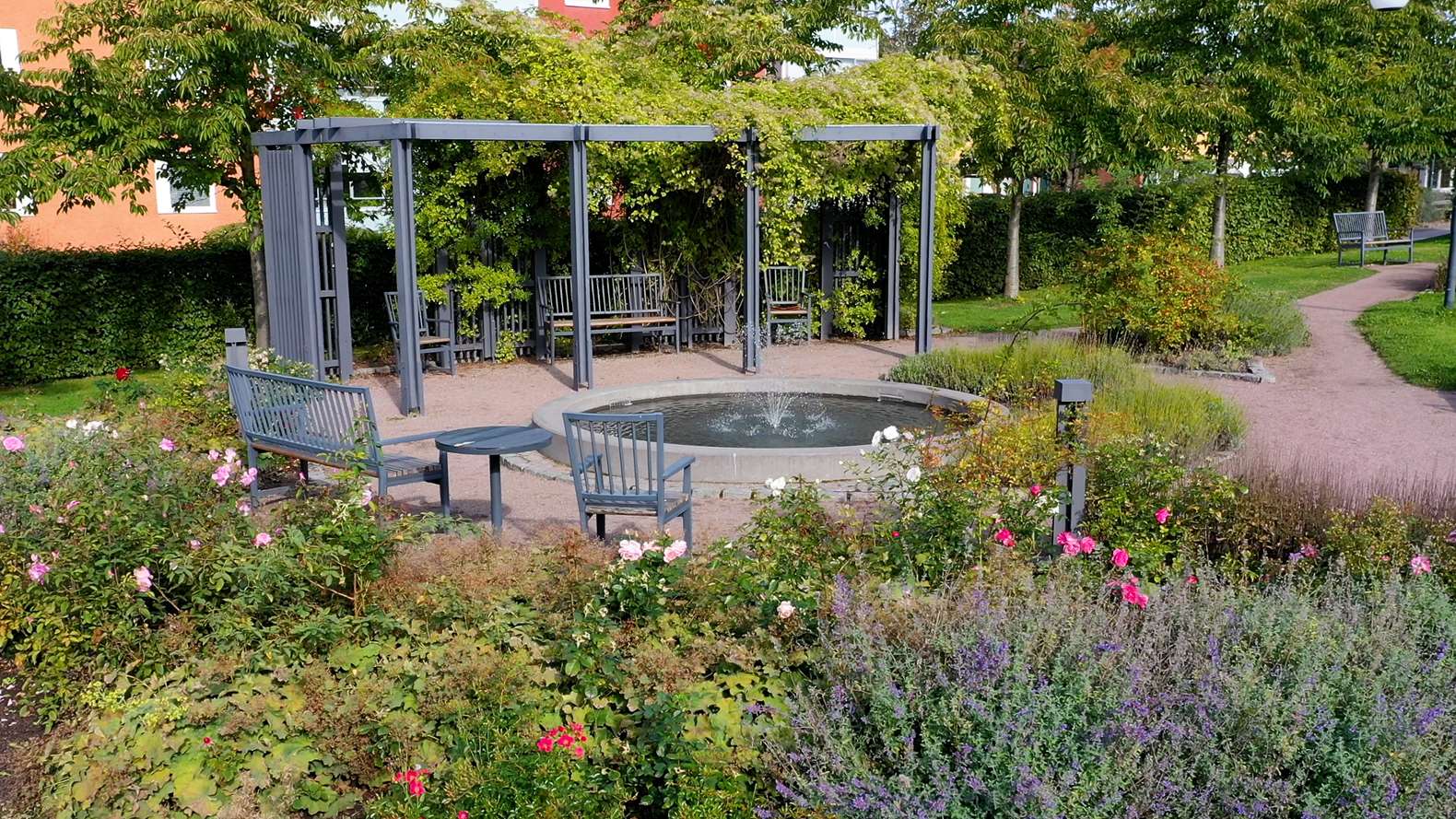 Bild på en park.