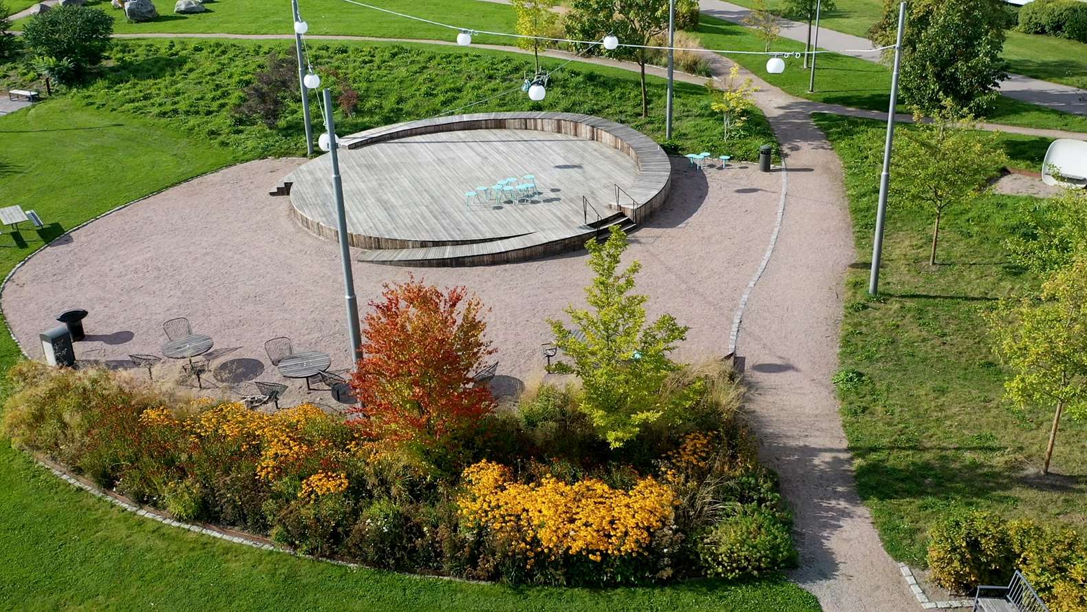 Bild på en park.