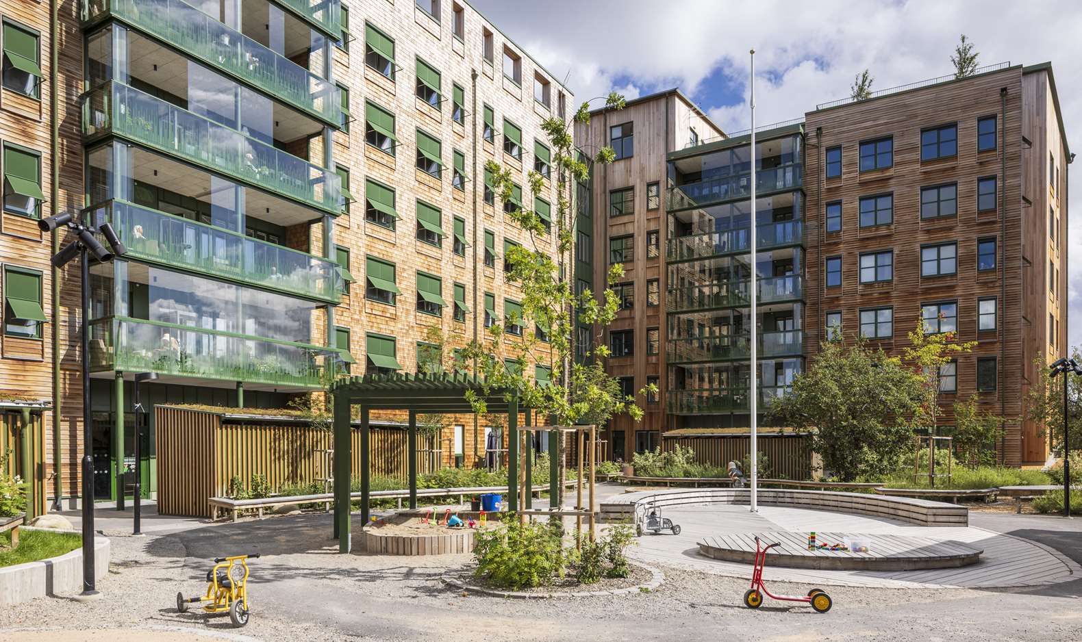 Fasad på en byggnad